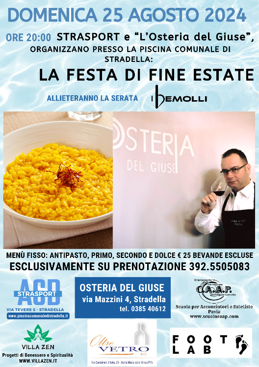 festa di fine estate 25 agosto 2024