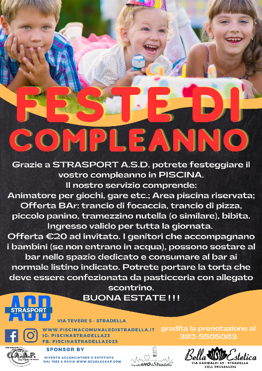 locandina compleanni piscina di stradella 