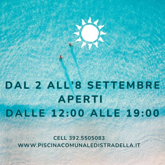 2-8 settembre 2024 piscina di stradella aperta 